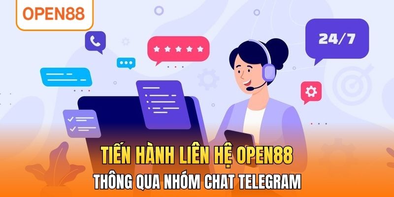 Tiến hành liên hệ OPEN88 thông qua nhóm chat telegram 